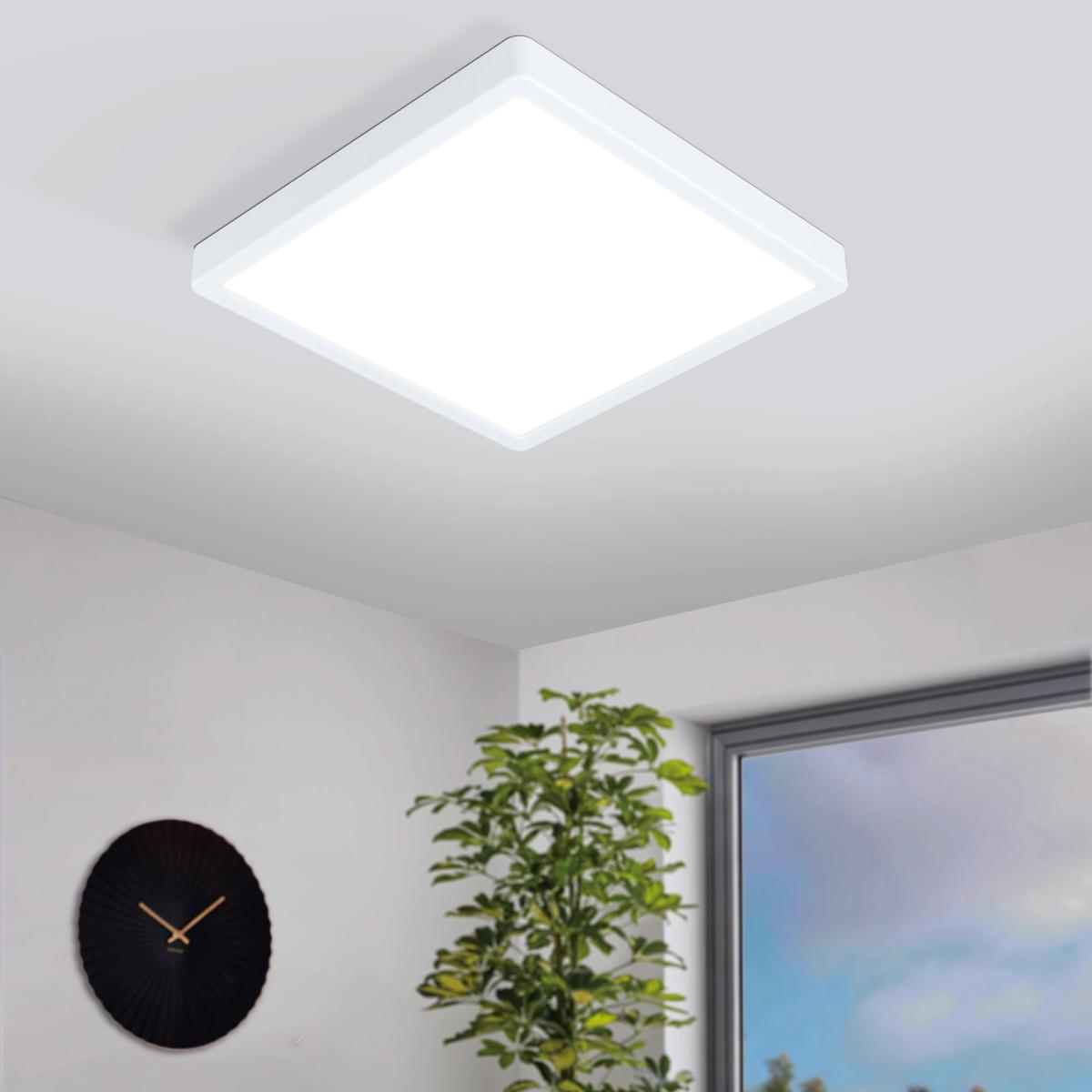 EGLO Fueva-Z Square Wall & Ceiling Light White – image 1