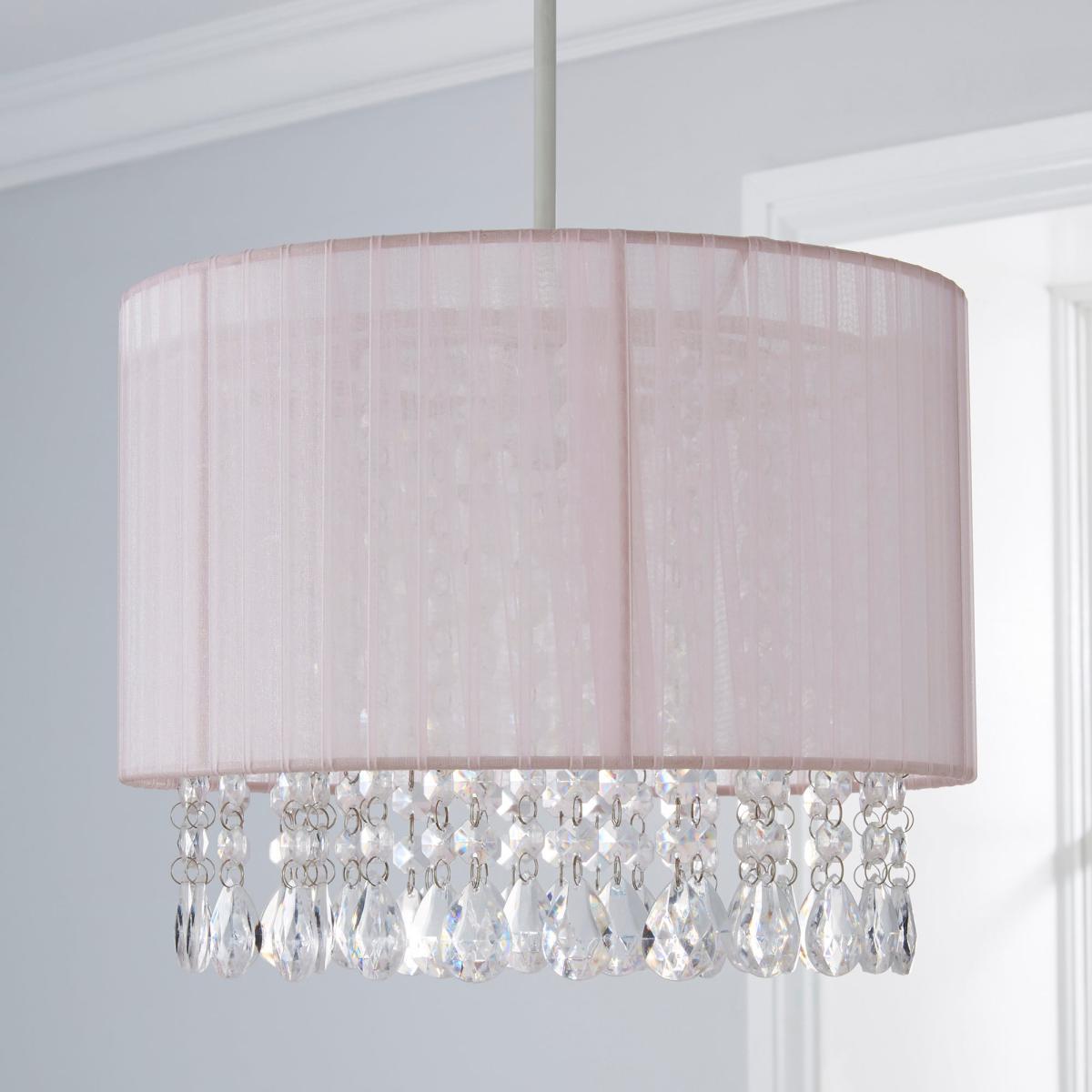 Riah Jewel Shade Pink Easy Fit Pendant Pink – image 2