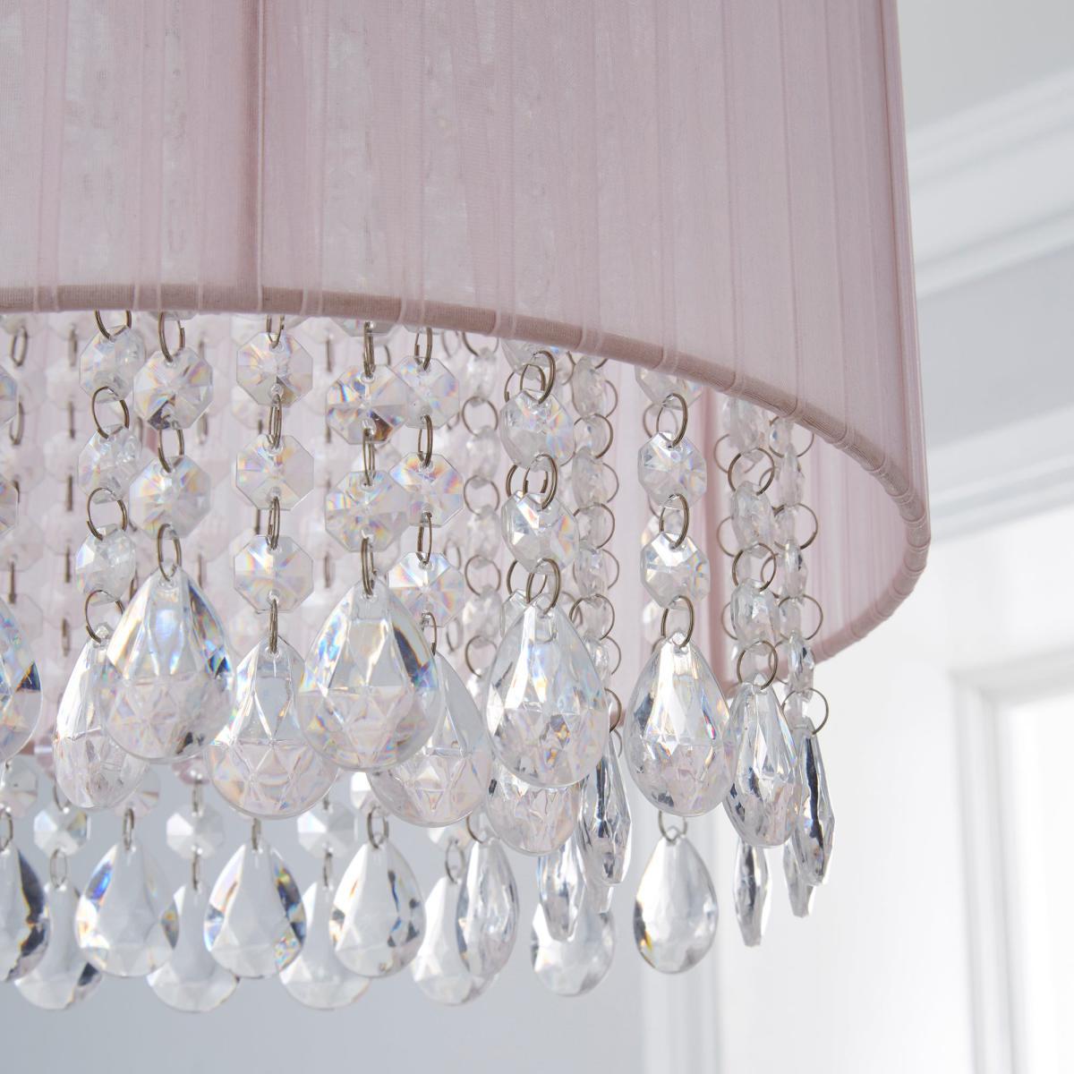 Riah Jewel Shade Pink Easy Fit Pendant Pink – image 3