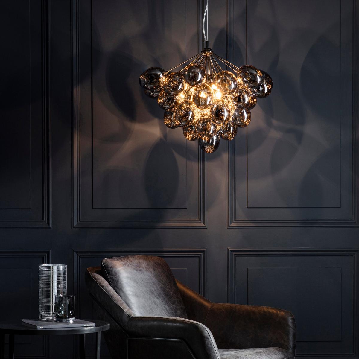 Vogue Moline 6 Light Pendant Light Black – image 3