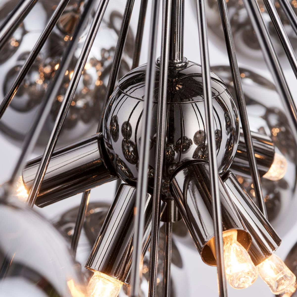 Vogue Moline 6 Light Pendant Light Black – image 8