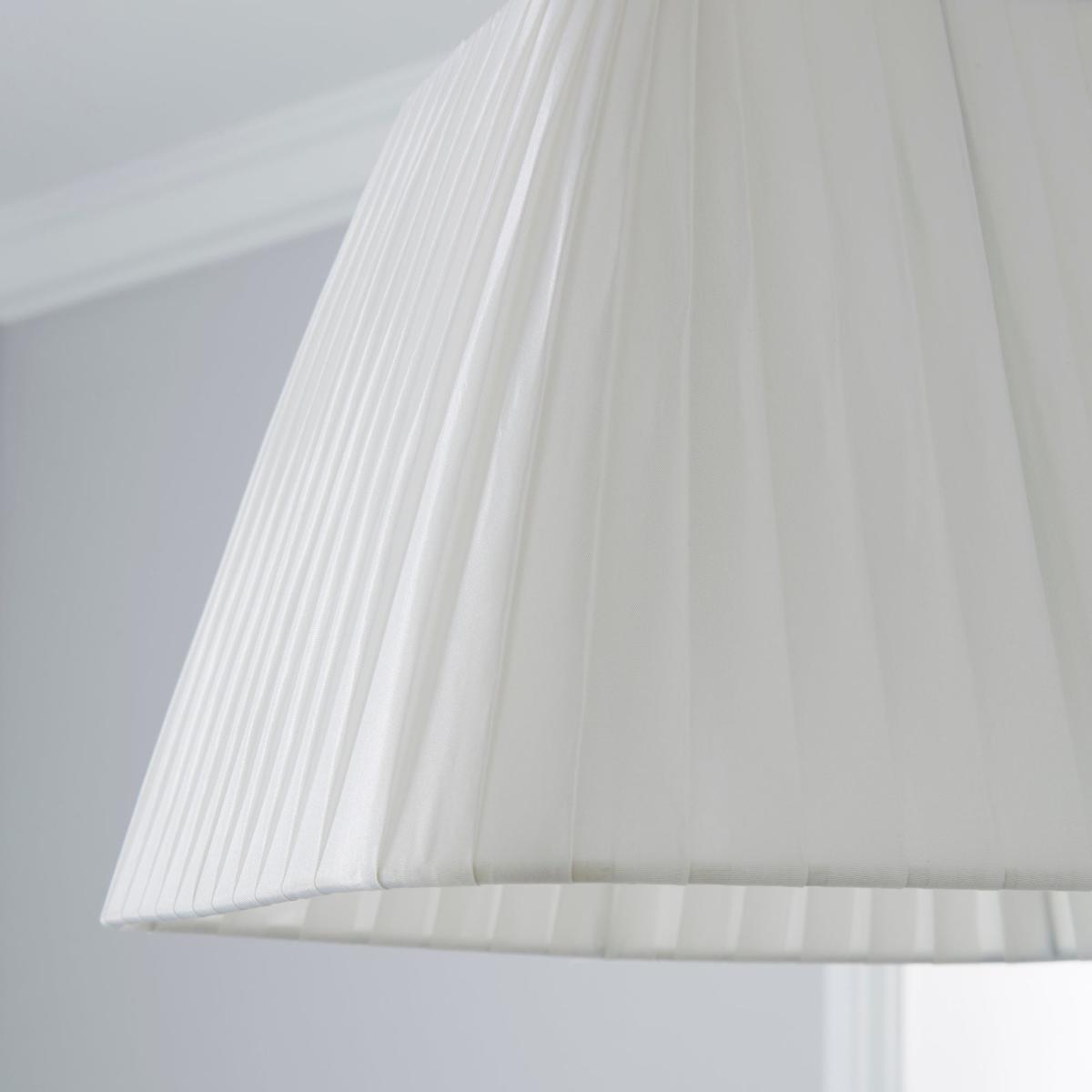 Square Pleat 30cm Tapered Square Ivory Shade White – image 3