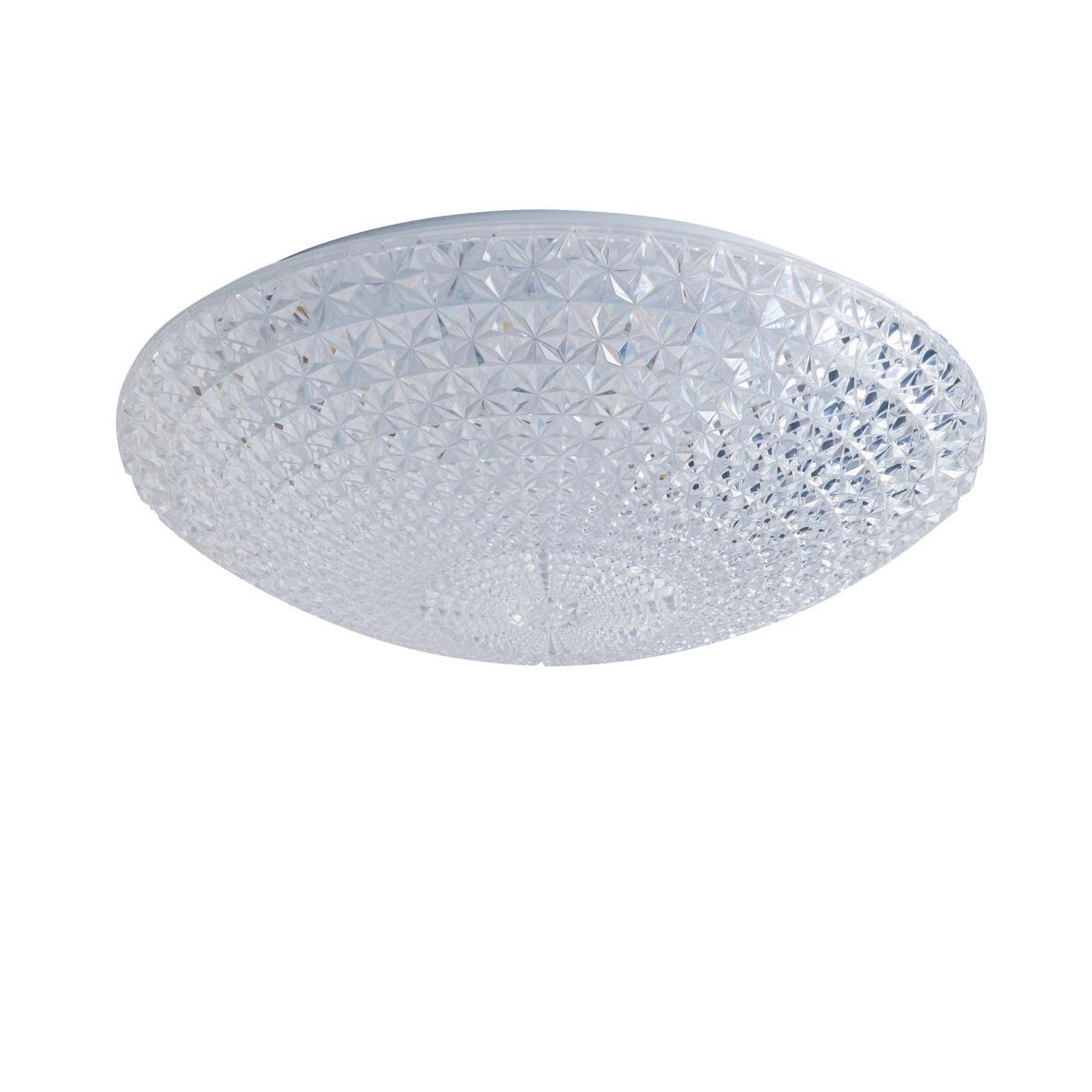 Termoli 40cm LED Flush Ceiling Fitting Clear – image 5