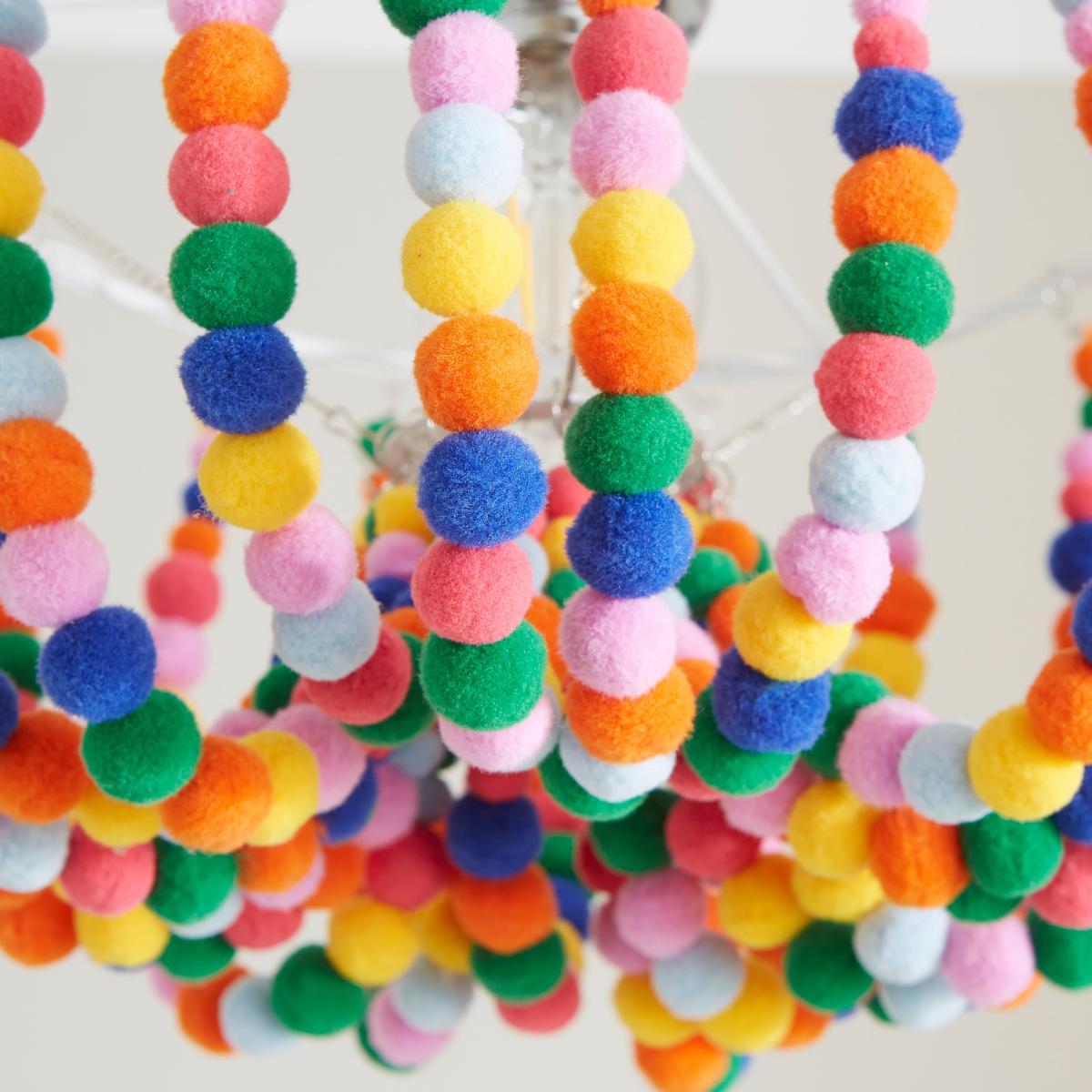 Julie Pom Pom Easy Fit Pendant Light MultiColoured – image 2