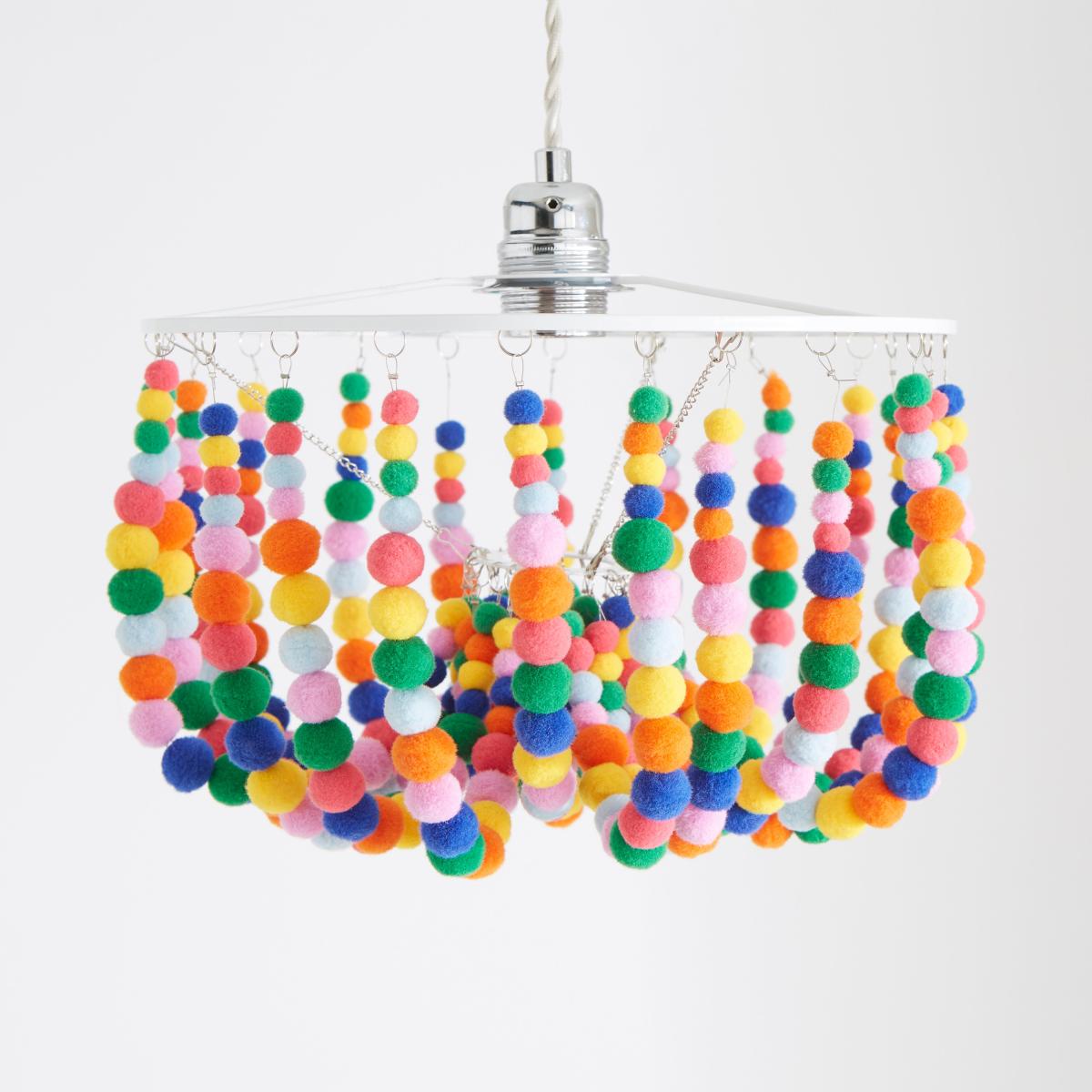Julie Pom Pom Easy Fit Pendant Light MultiColoured – image 3