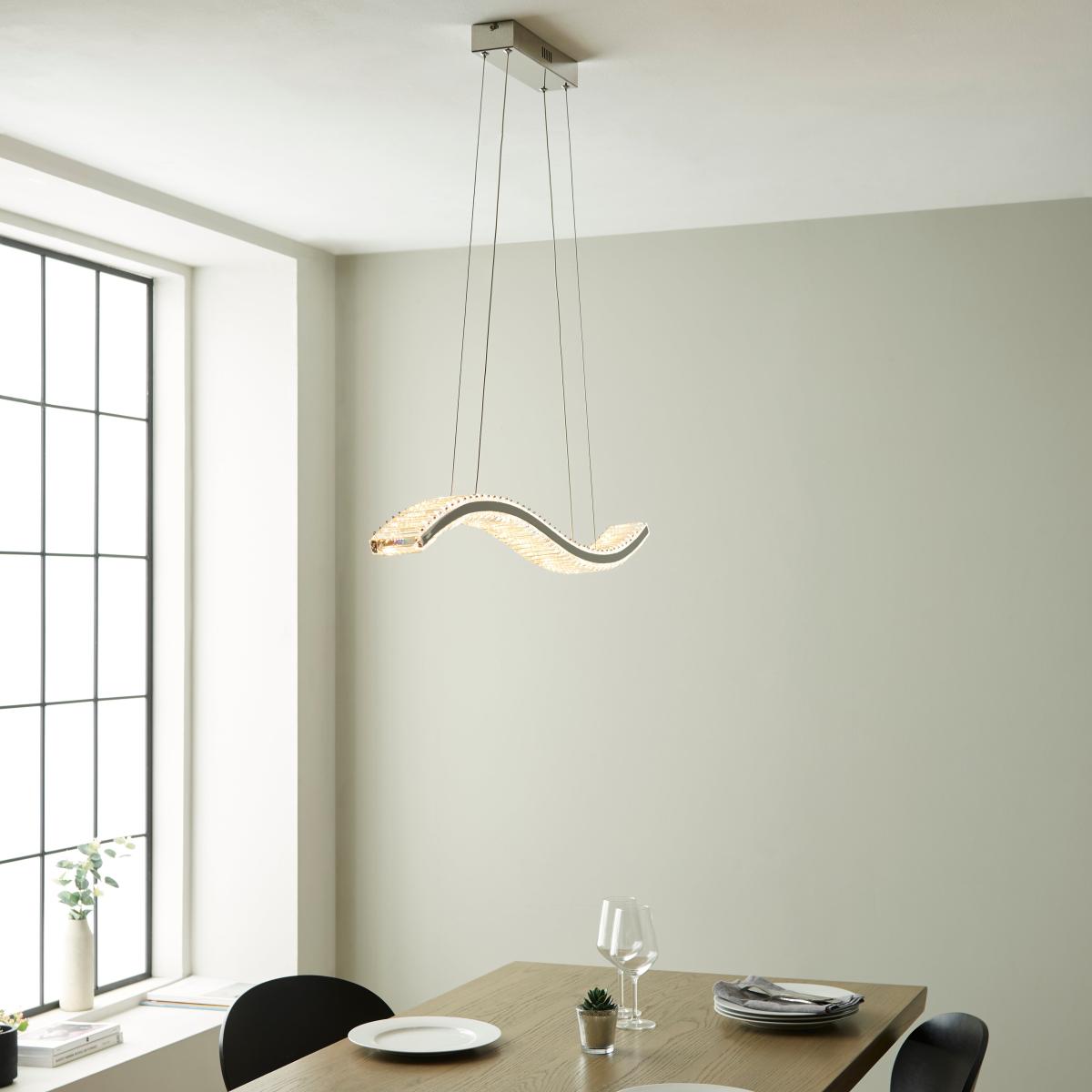 Vogue Katana 1 Light Diner Ceiling Fitting Chrome – image 4