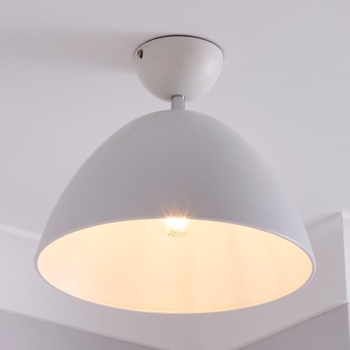 Donia 1 Light Flush Ceiling Fitting White – image 5