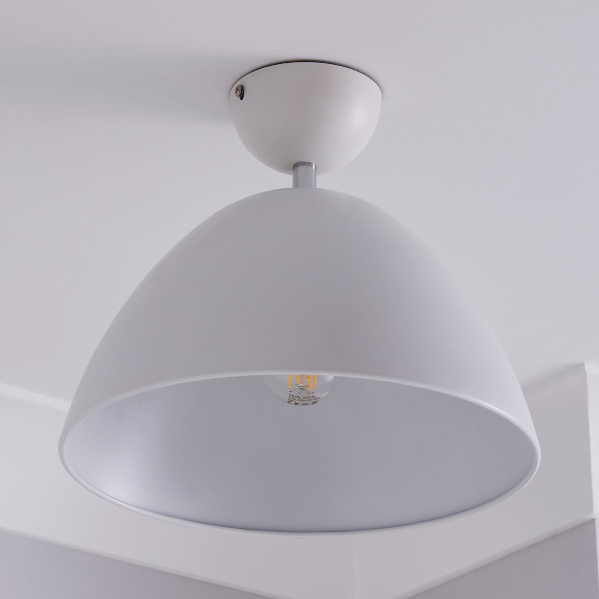 Donia 1 Light Flush Ceiling Fitting White – image 7