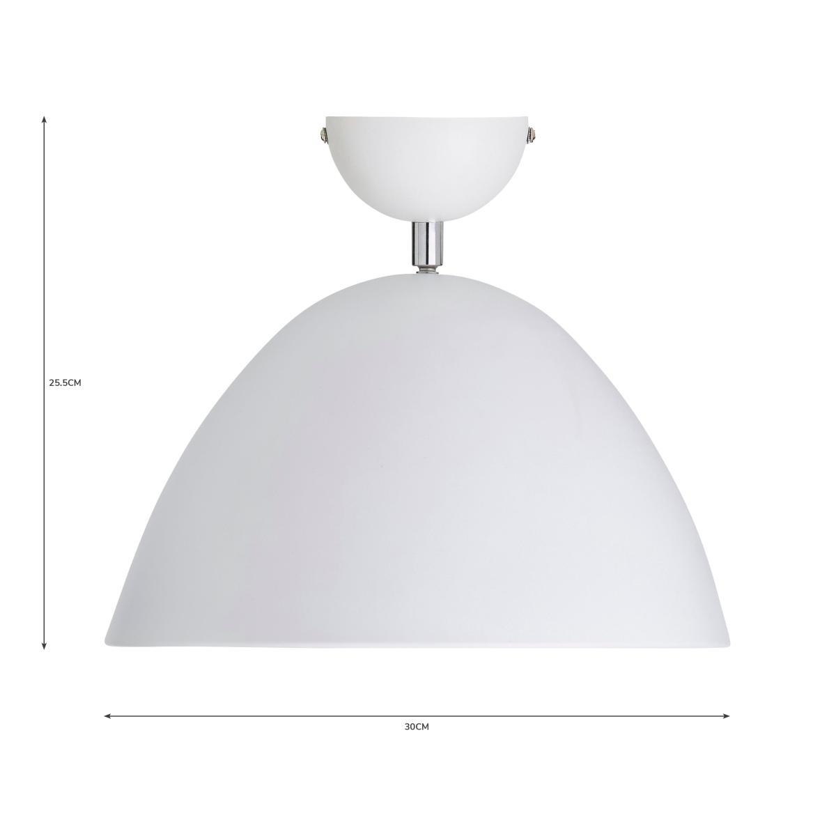Donia 1 Light Flush Ceiling Fitting White – image 8