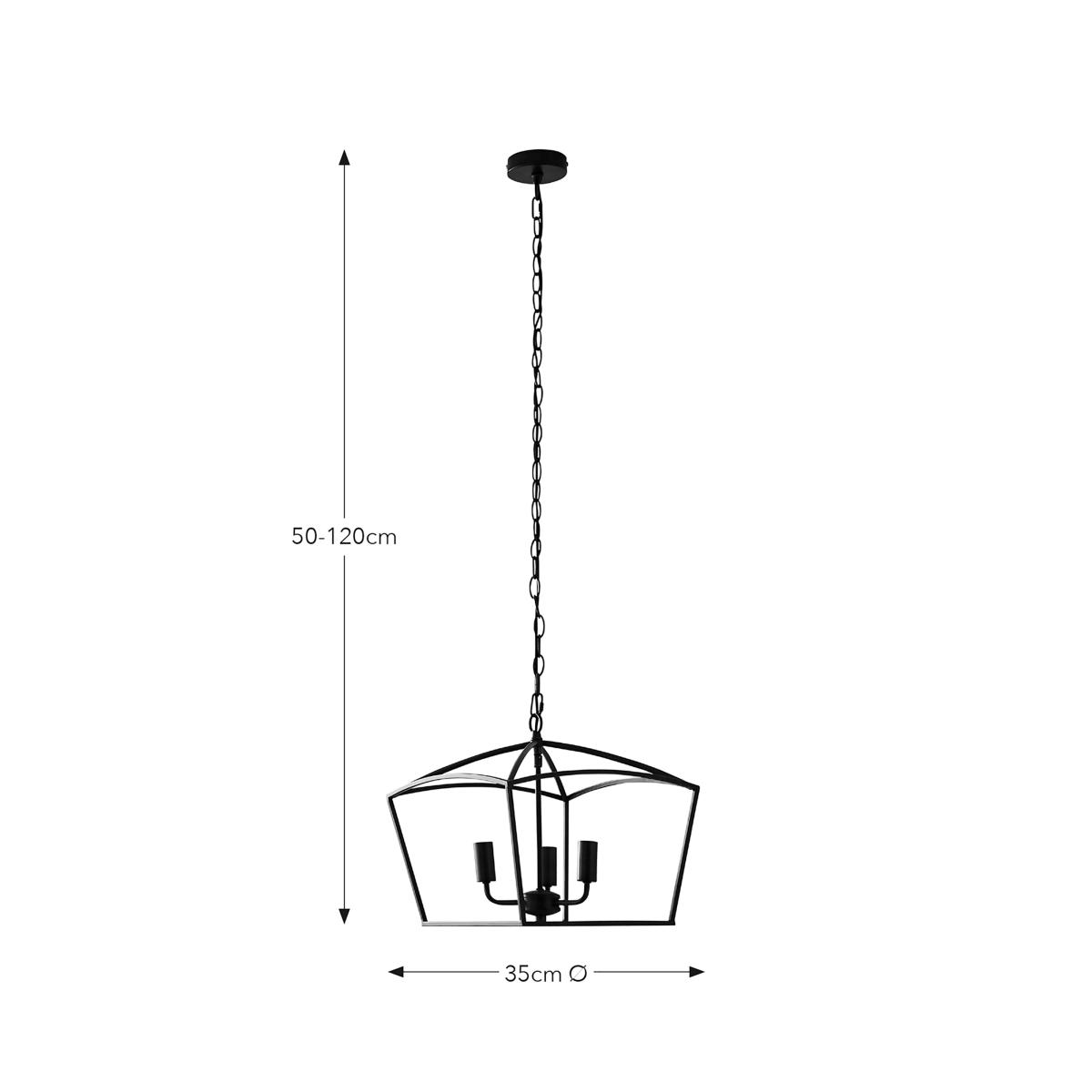 Orlando Industrial 3 Light Adjustable Pendant Light – image 6