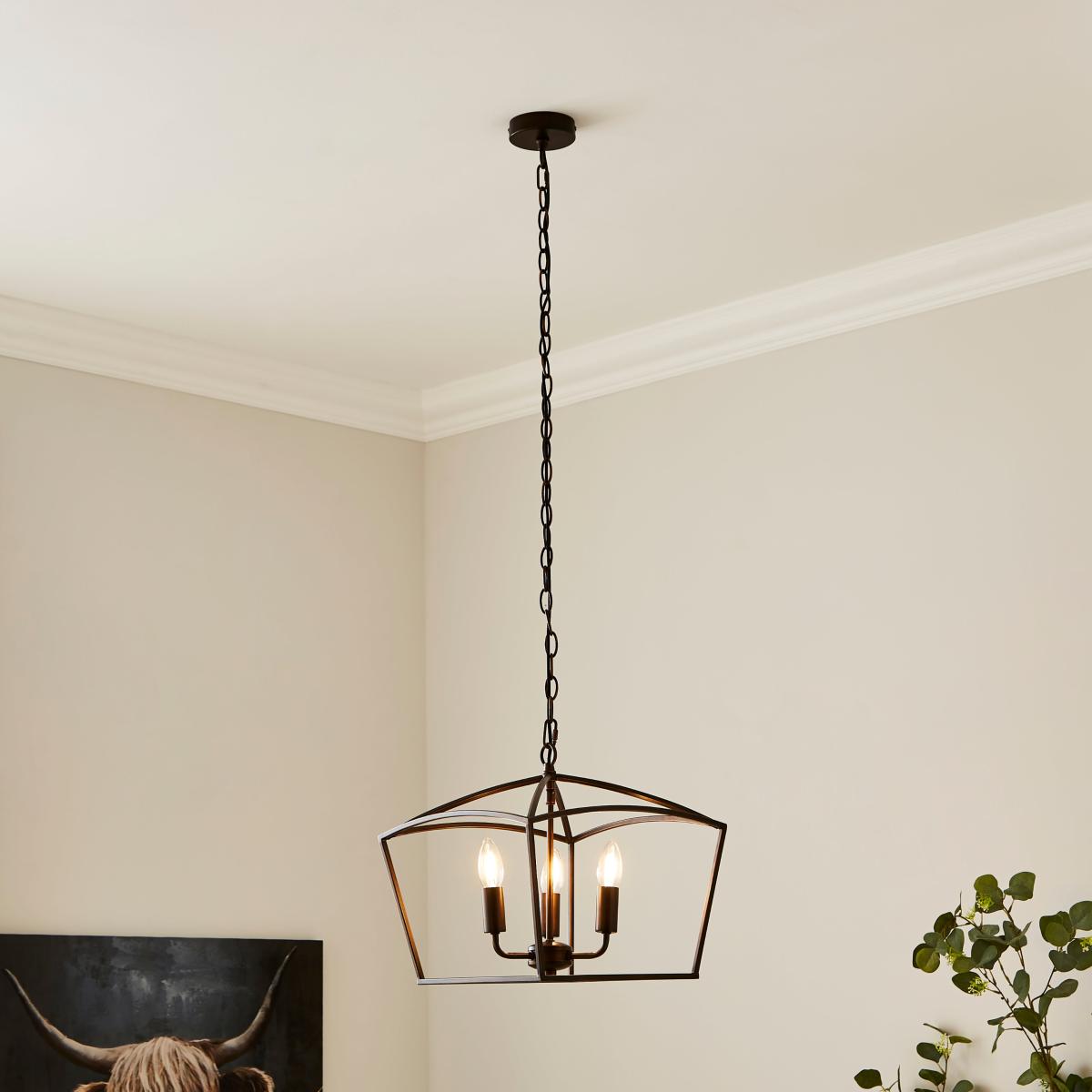 Orlando Industrial 3 Light Adjustable Pendant Light – image 1