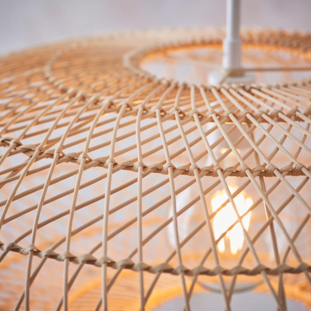 Vogue Silas Rattan Woven Pendant Light Natural – image 6