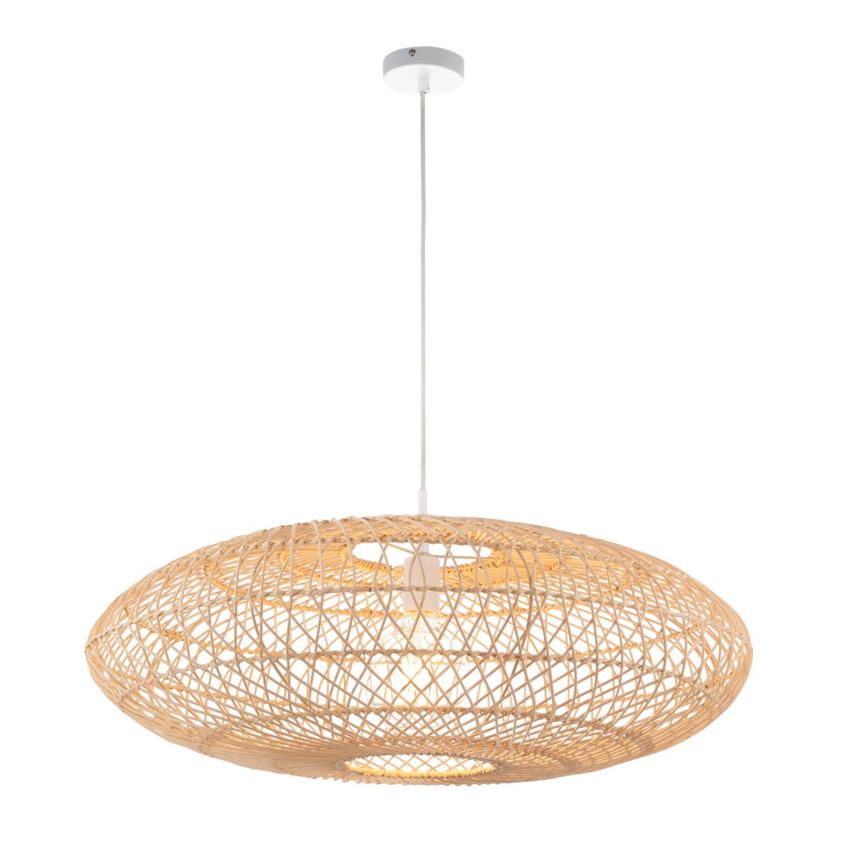 Vogue Silas Rattan Woven Pendant Light Natural – image 7