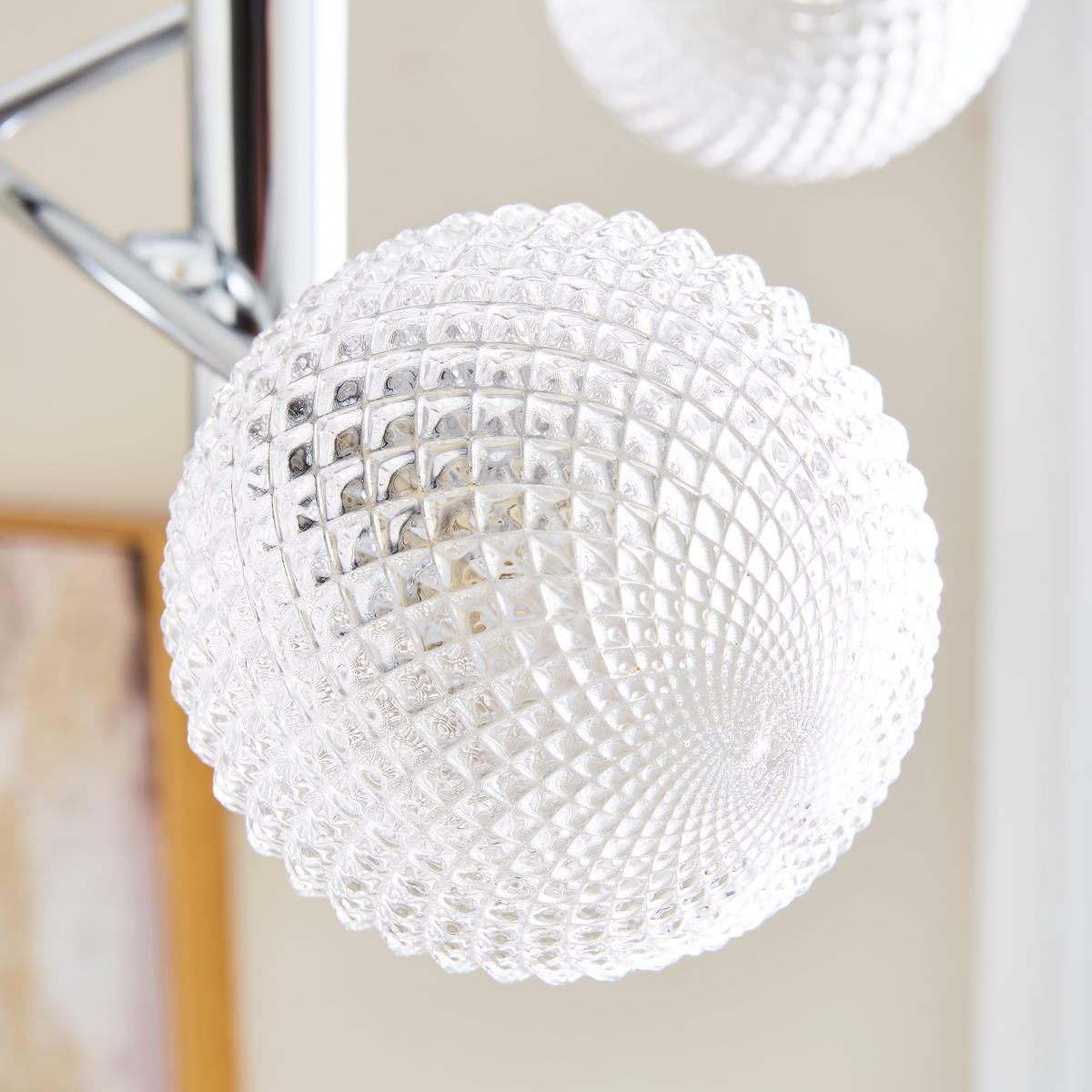 Vaughn 3 Light Suspended Ceiling Fitting Silver – image 3