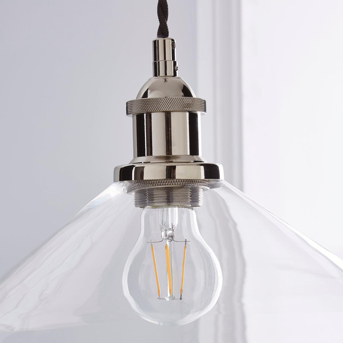 Dorma Purity Nickson 1 Light Pendant Ceiling Fitting Brown – image 3