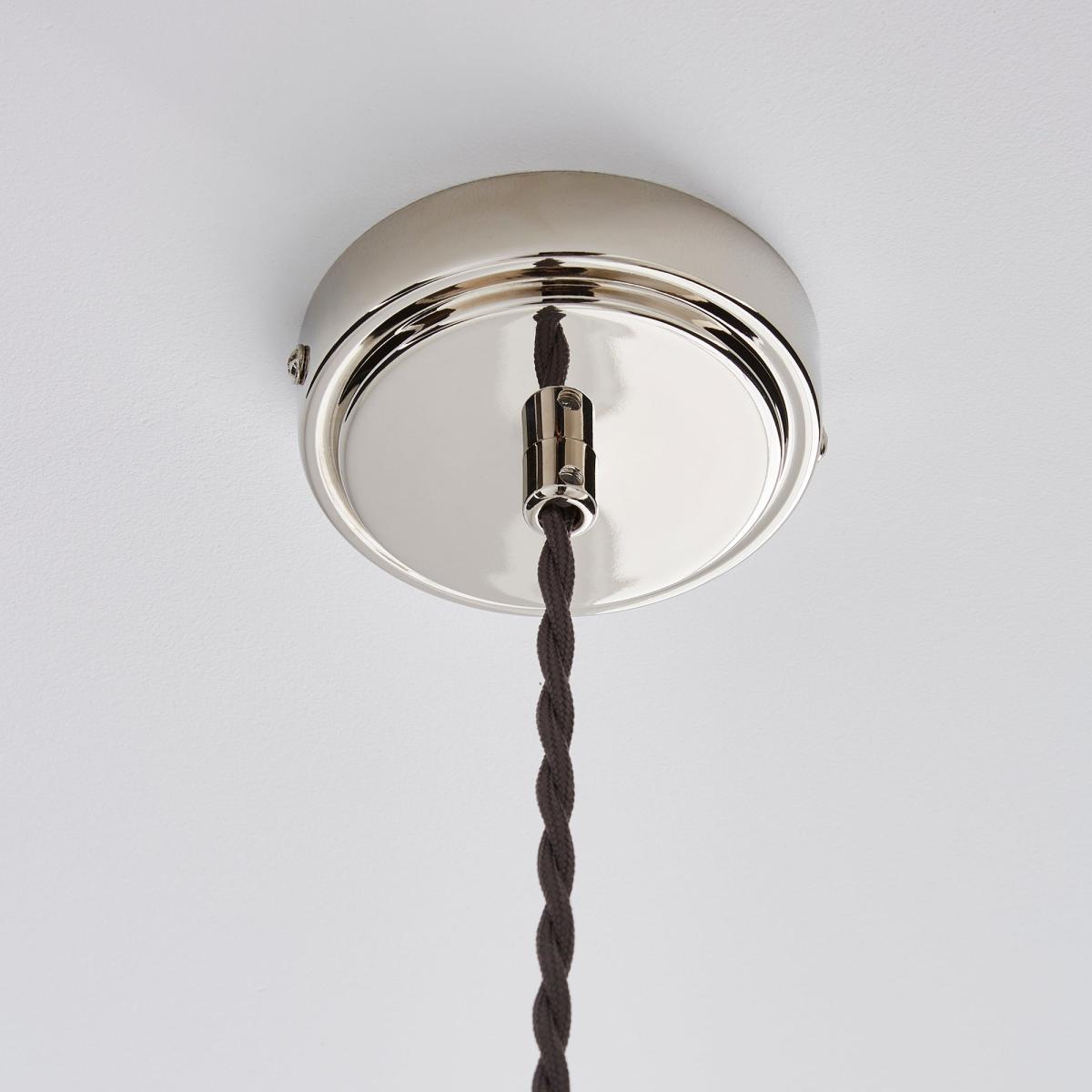 Dorma Purity Nickson 1 Light Pendant Ceiling Fitting Brown – image 4