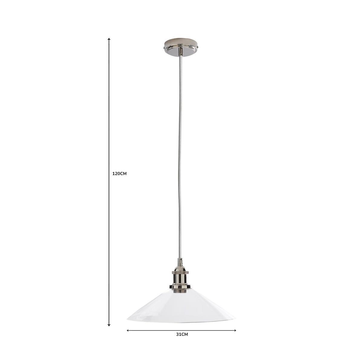 Dorma Purity Nickson 1 Light Pendant Ceiling Fitting Brown – image 8