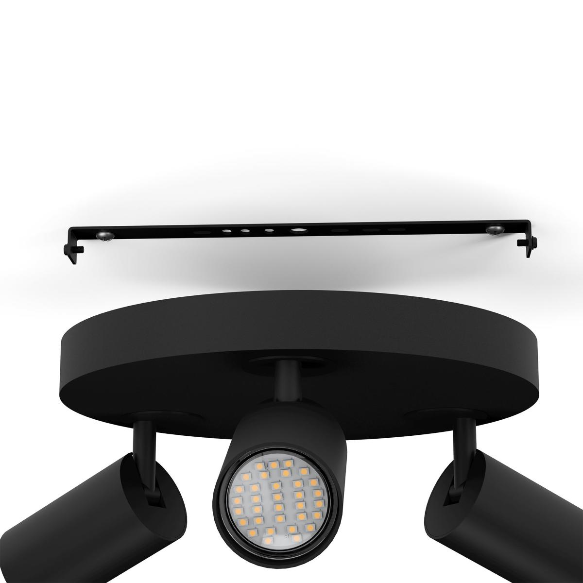 EGLO Telimbela-Z 3 Light Adjustable Spotlight Black – image 3