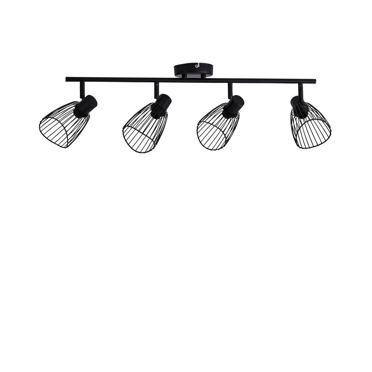 Elements Jaula 4 Light Spotlight Bar Black Matt Black – image 5