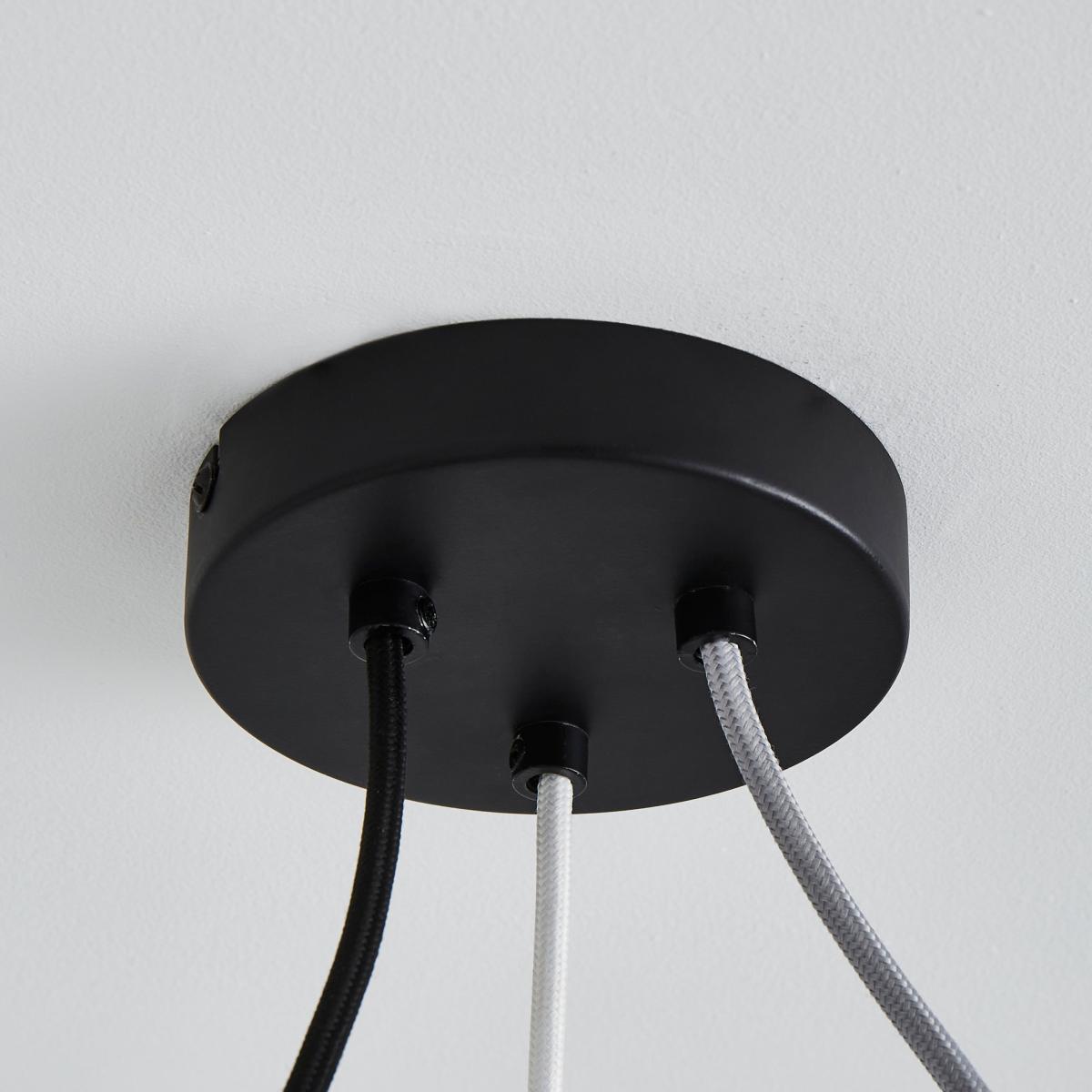 Monochrome Flex 3 Light Cluster Ceiling Fitting Black/White – image 4