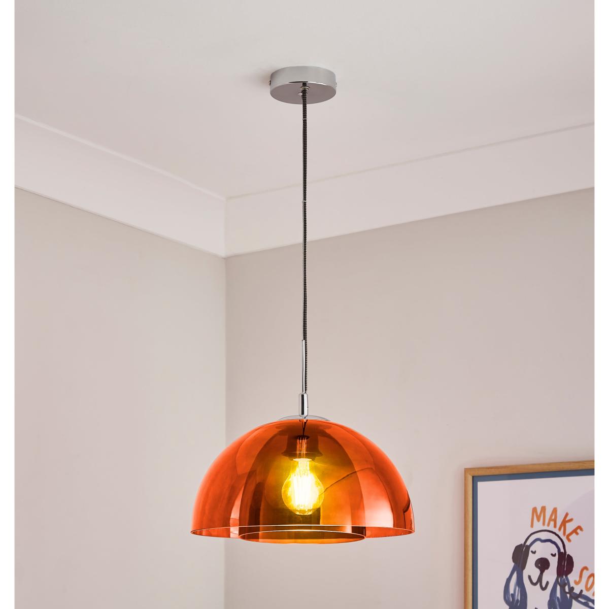 Elements Munro Pendant Light Tangerine (Orange) – image 2