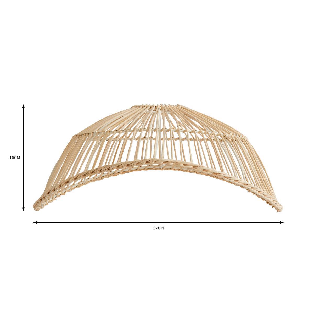 Elements Jaula Easy Fit Rattan Pendant Natural – image 5