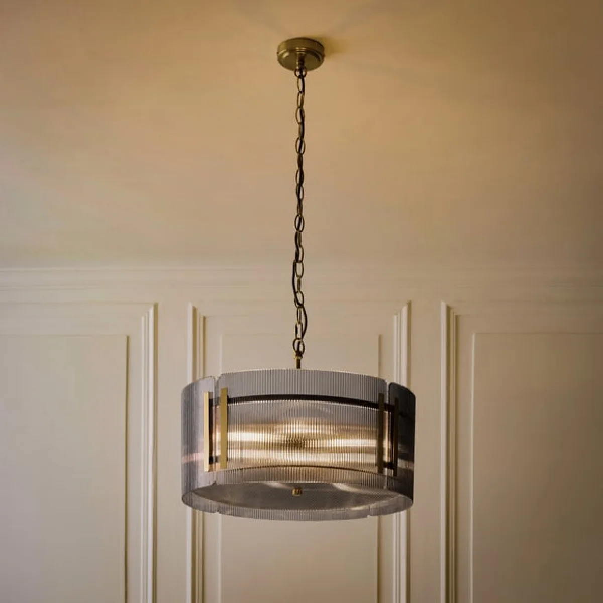 Veneto Ribbed 5 Light Adjustable Pendant Light – image 2