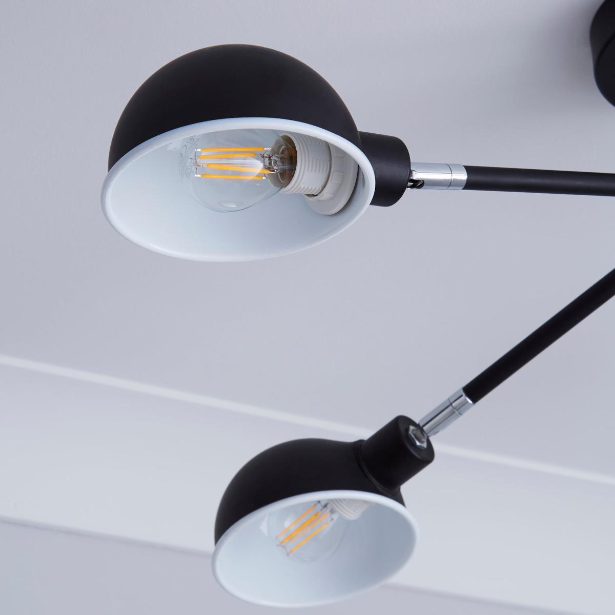 Borr 5 Light Black Ceiling Fitting Black – image 3