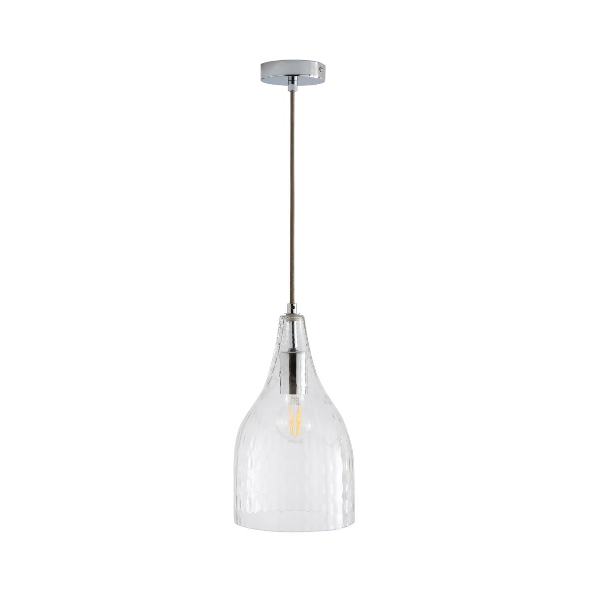 Hannam Recycled Glass Bottle Ceiling Fitting Clear – image 7