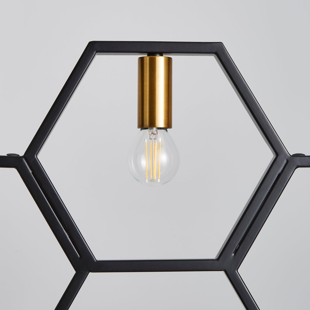 Hexa 5 Light Ceiling Fitting Black – image 3