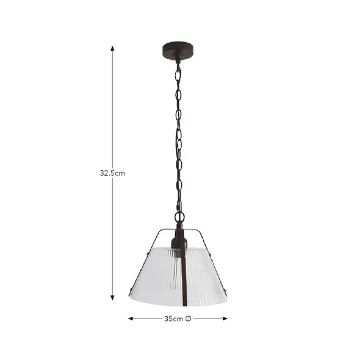 Luca Ribbed Adjustable Pendant Light – image 6