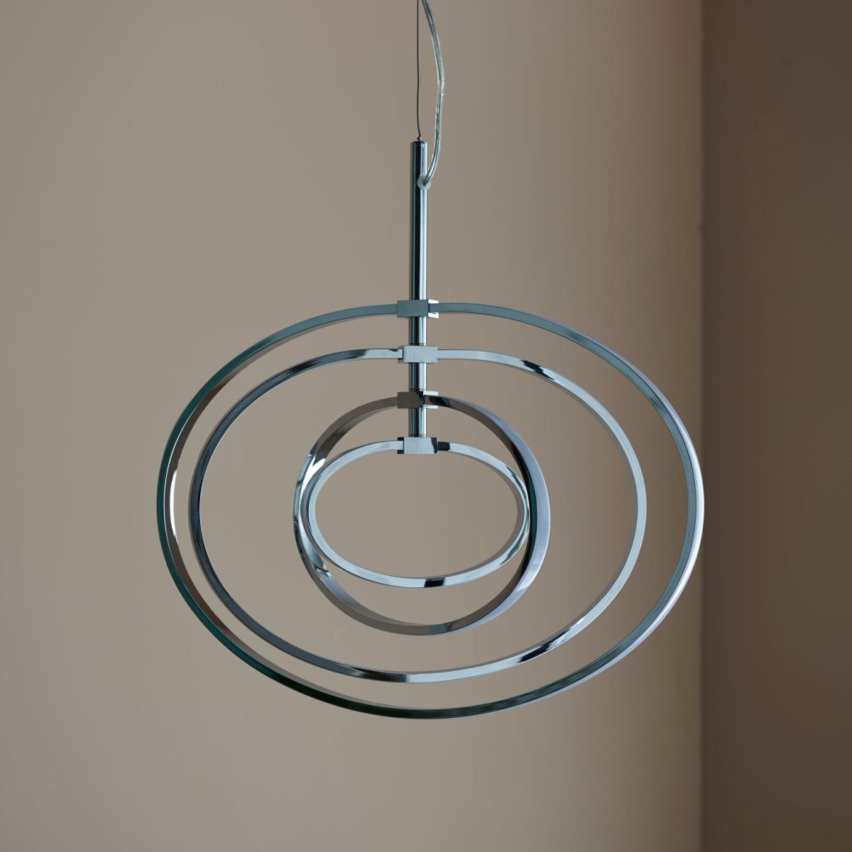 Vogue Atoka Integrated LED Pendant Fitting Chrome – image 2