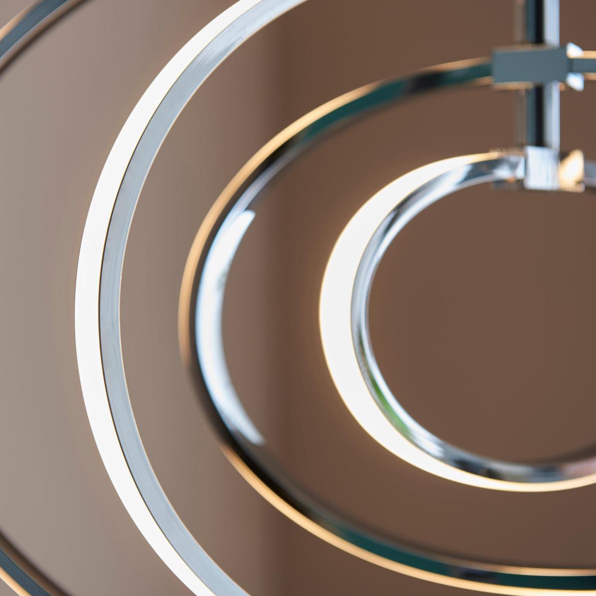 Vogue Atoka Integrated LED Pendant Fitting Chrome – image 3