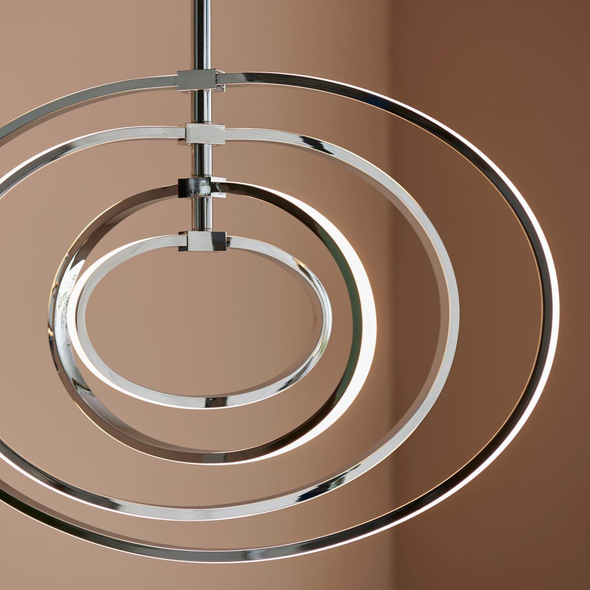 Vogue Atoka Integrated LED Pendant Fitting Chrome – image 4