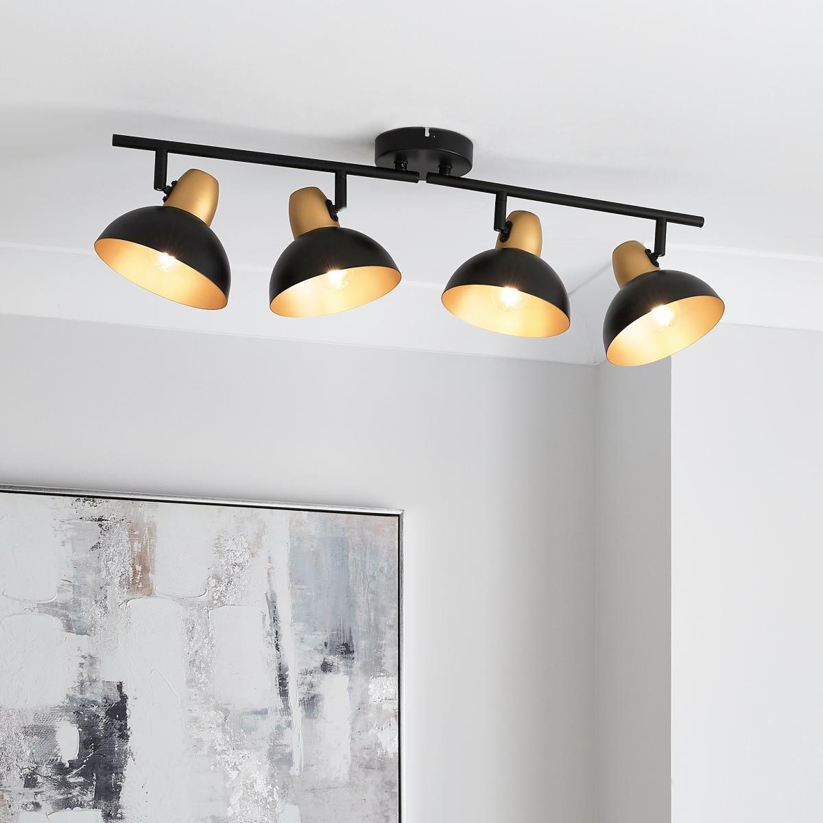 Haus 4 Light Spotlight Bar Black – image 1