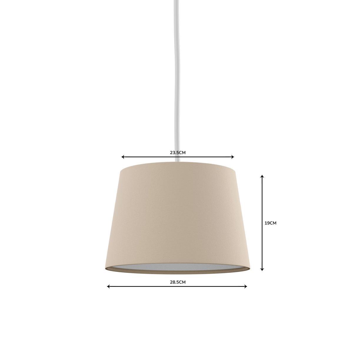 Luna Linen 28cm Tapered Hummus Shade Natural – image 5