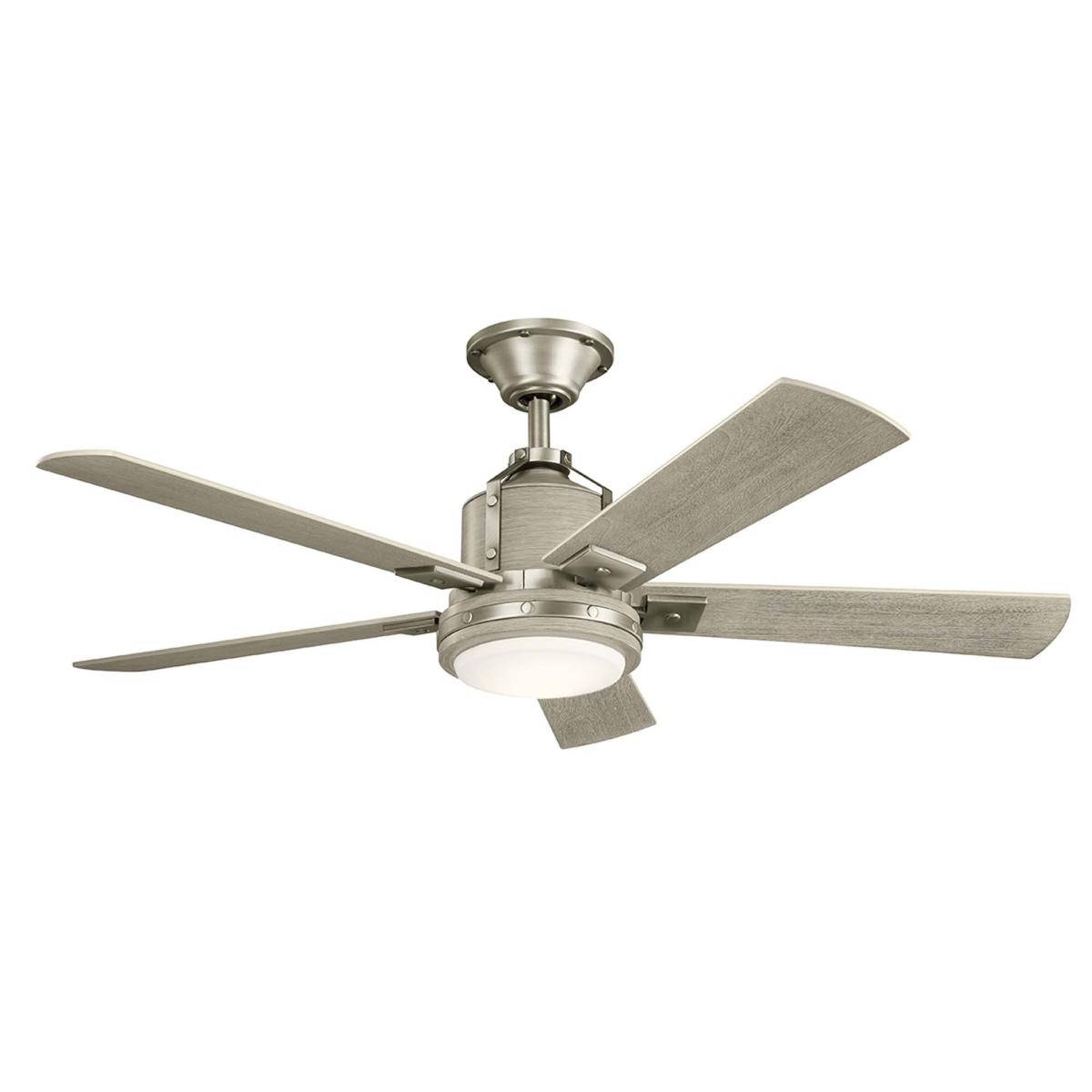 Kichler Colerne Ceiling Fan with Light & Remote, 132cm Silver – image 2