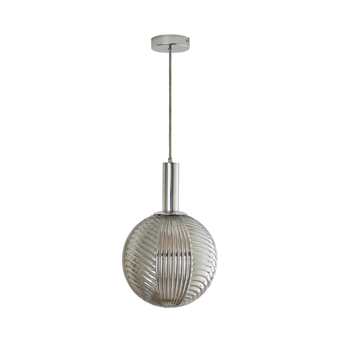 Cohen 1 Light Pendant Ceiling Fitting Smoke (Grey) – image 5