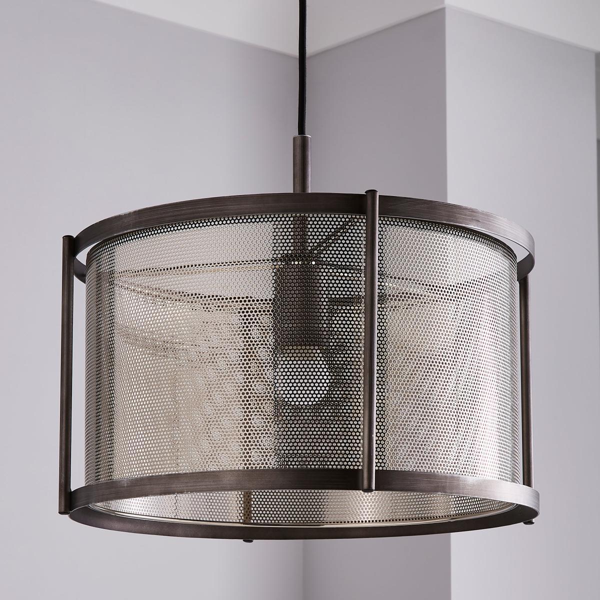 Stefan 1 Light Pendant Fitting Grey – image 2