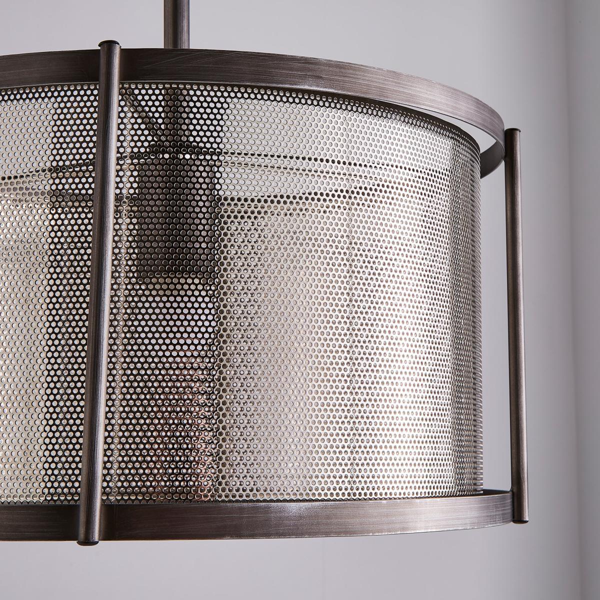 Stefan 1 Light Pendant Fitting Grey – image 3