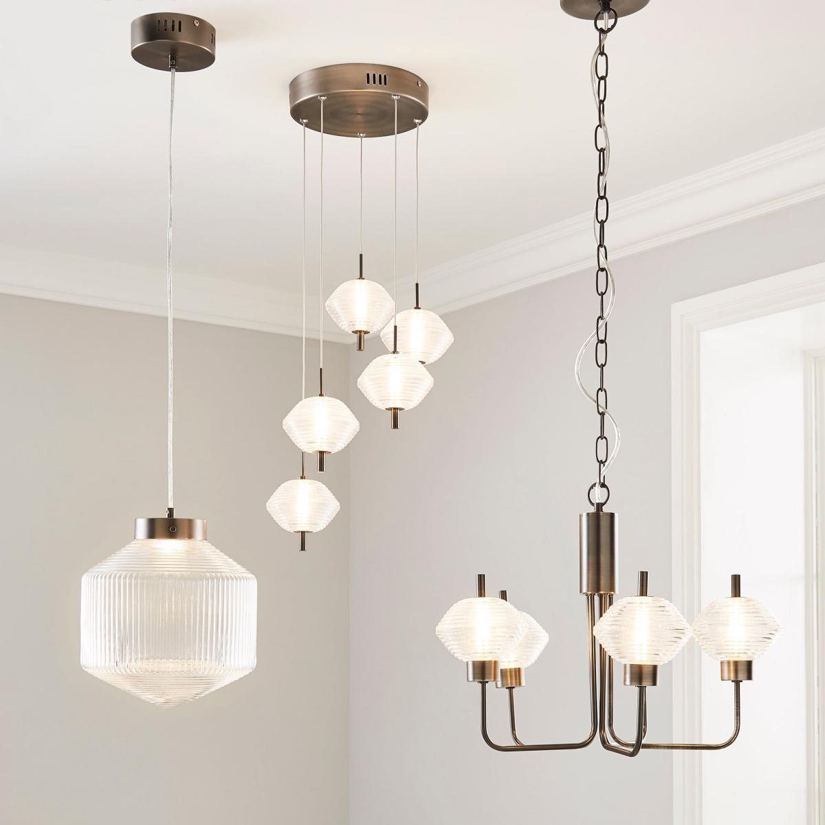 Orb LED Pendant Ceiling Fitting Clear – image 5