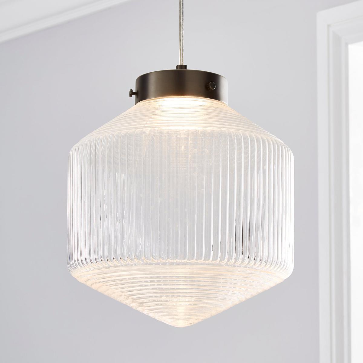 Orb LED Pendant Ceiling Fitting Clear – image 1