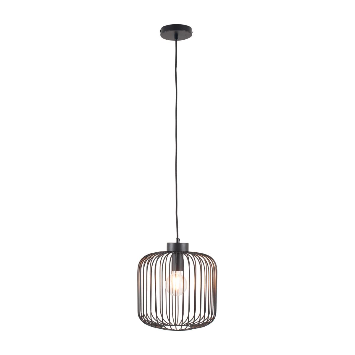 Dania Metal Wire Pendant, Matt Black Black – image 4