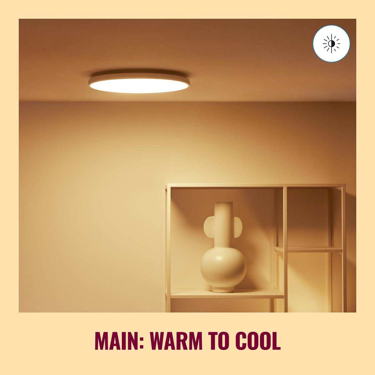 WiZ Aura Smart LED Ceiling Light White – image 7