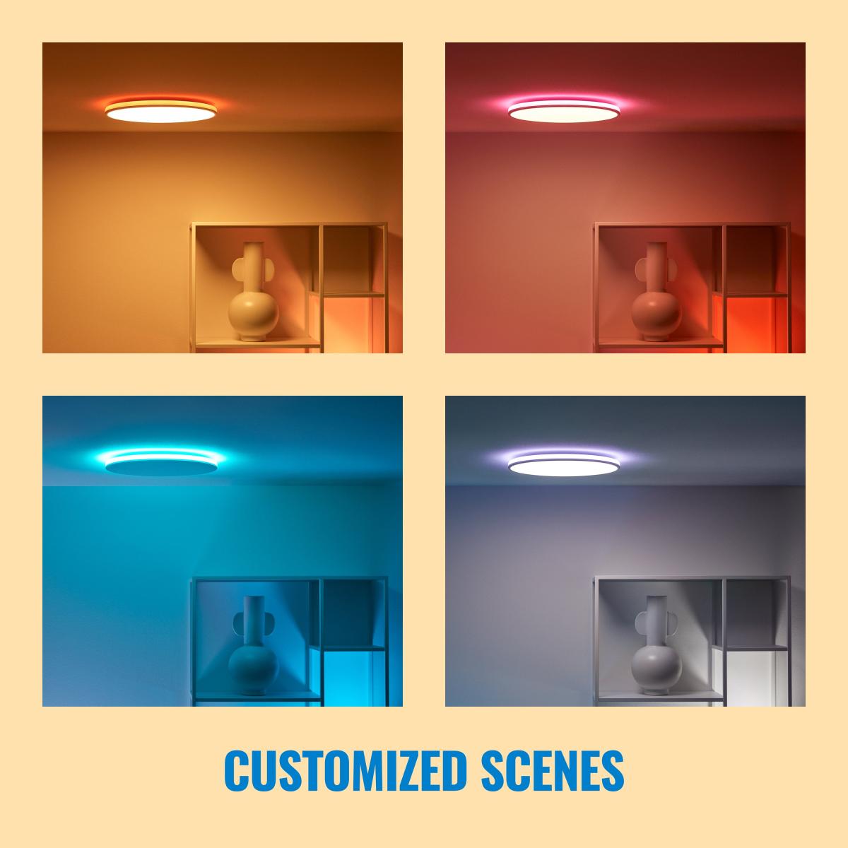 WiZ Aura Smart LED Ceiling Light White – image 9