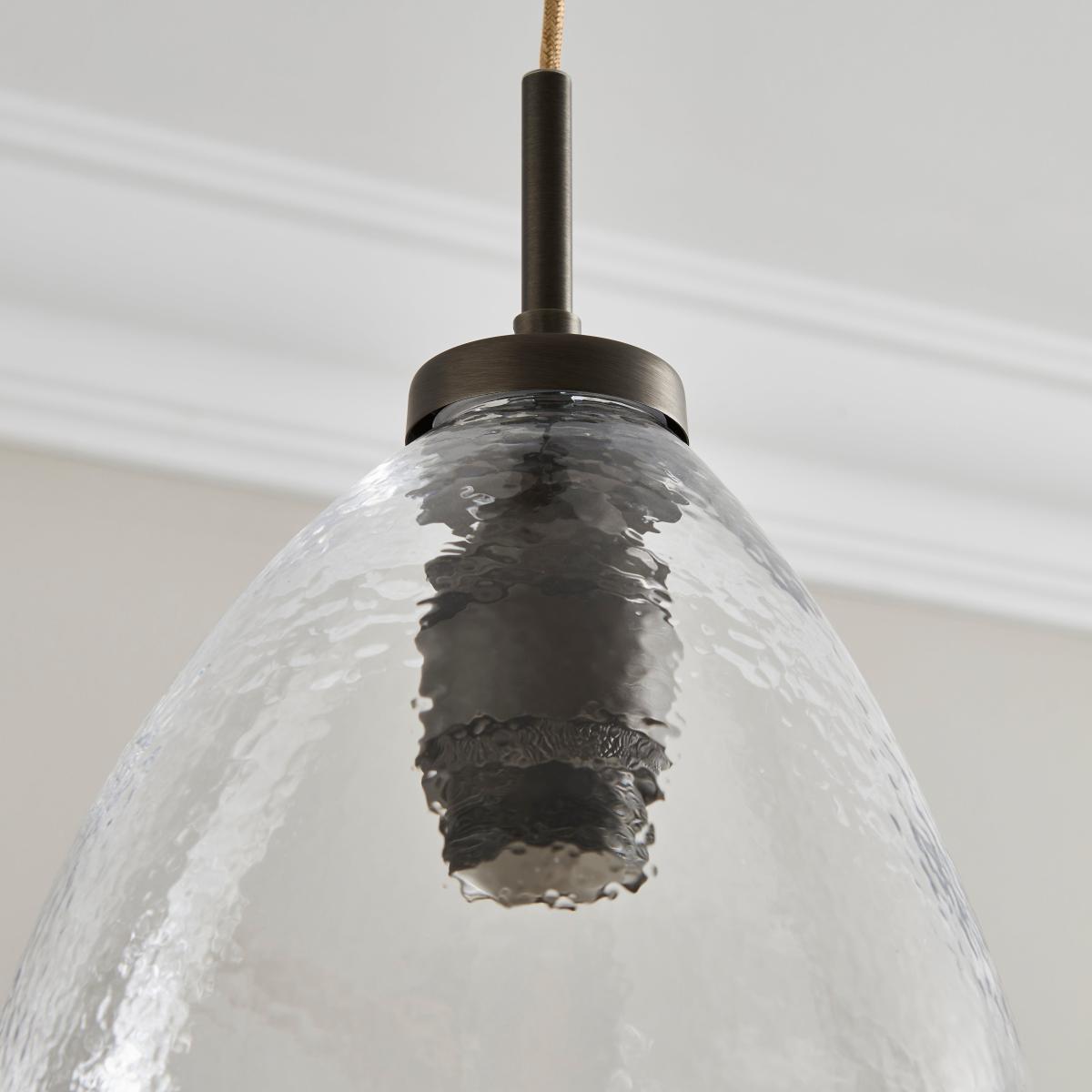 Fentress Recycled Glass Ceiling Fitting Clear – image 2