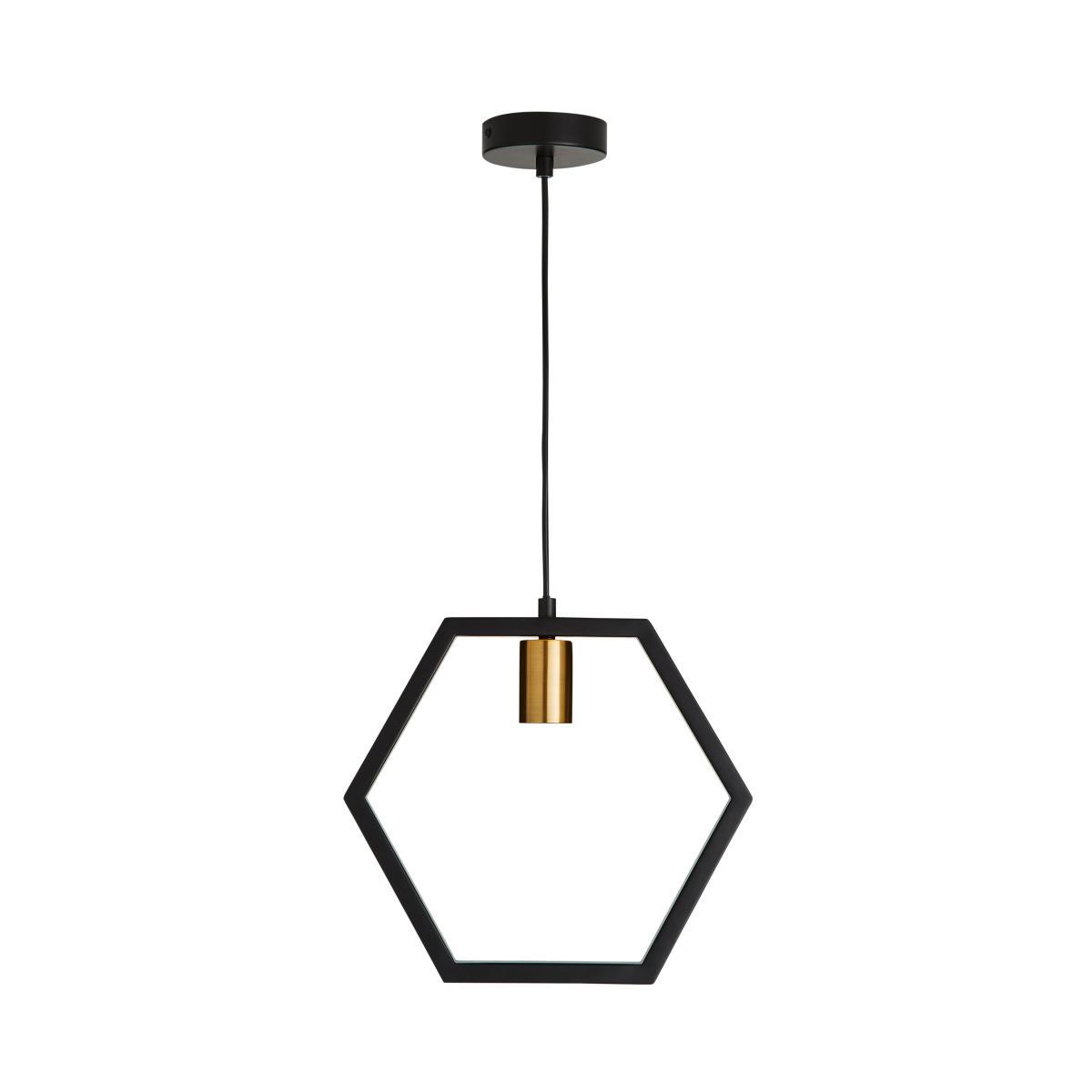 Hexa 1 Light Ceiling Fitting Black – image 5