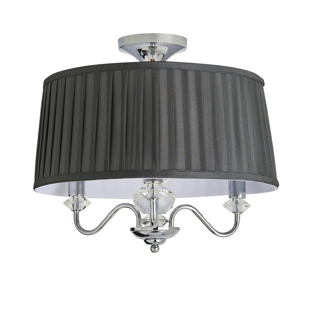 Dorma Genevieve 3 Light Semi Flush Fitting Chrome – image 5