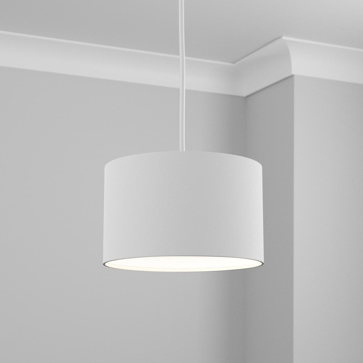 Ava Drum Shade 28cm White – image 1