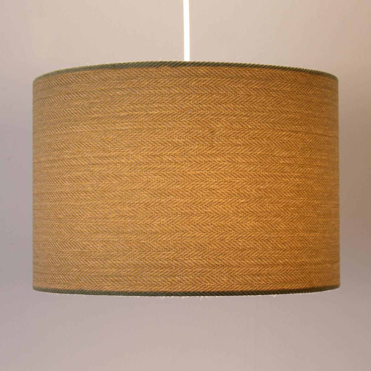 Lennox Herringbone 30cm Drum Grey Shade Grey – image 4